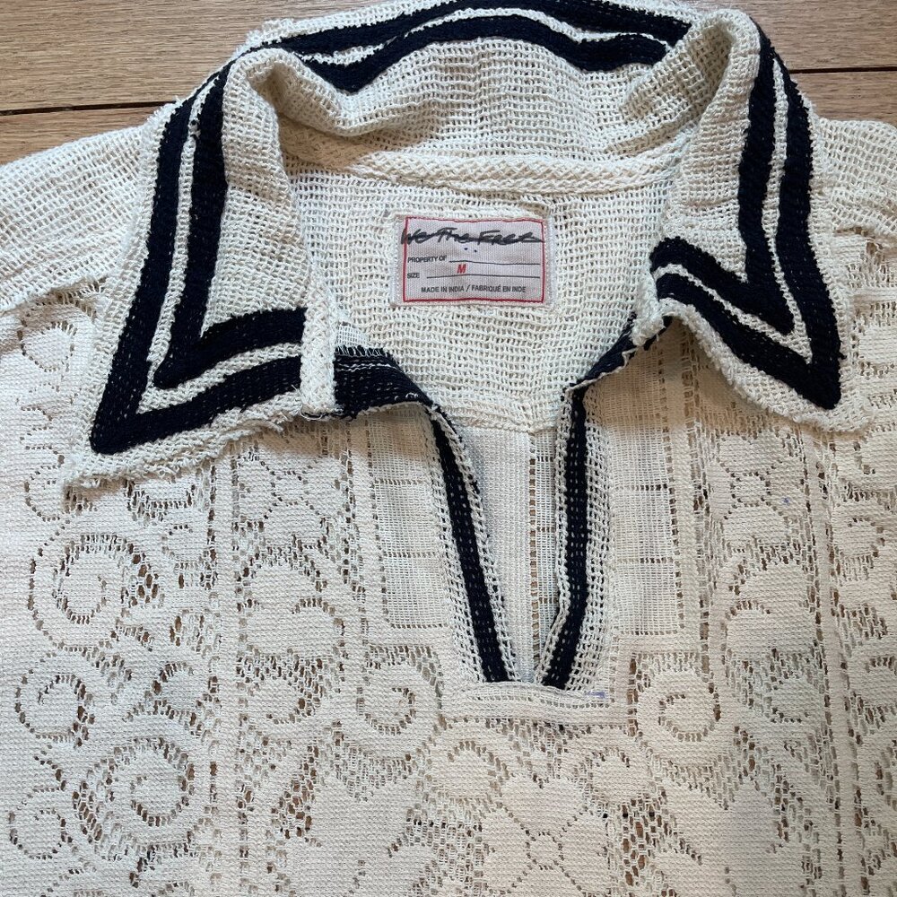 031 FP We The Free Feeling Sporty Lace Tee Ivory As Mock NWOT Size Medium - Picture 15 of 16